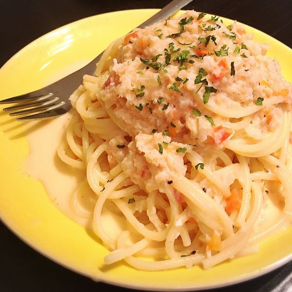 蕃茄鮮奶油蟹肉意大利麵 : PhoebeBear一起做