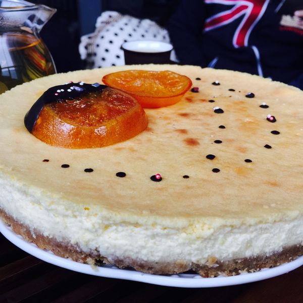 橙香起司蛋糕：青青 一起做