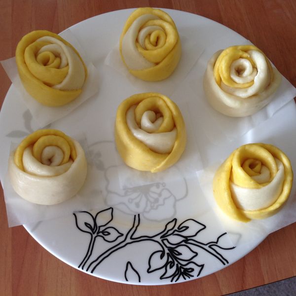 秋天的金黃玫瑰～南瓜玫瑰饅頭 : Johnny Cheung一起做