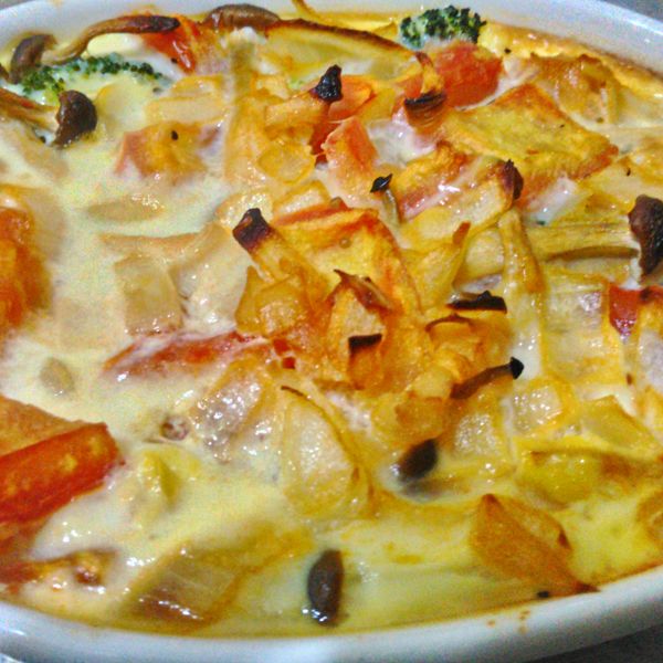 什蔬烤蛋 : 陳綵薇一起做