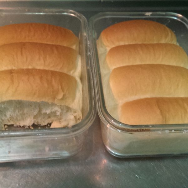 牛奶麵包。樂扣樂扣耐熱玻璃保鮮盒：陳小渚 一起做