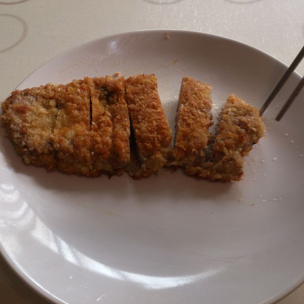 均媽的料理廚房~日式炸豬排：洪健智 一起做