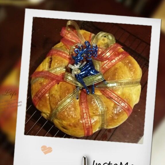 聖誕節花圈麵包 : 方盈穎一起做