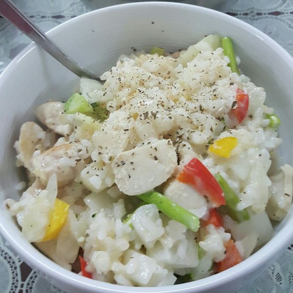 白醬雞肉燉飯【好侍北海道白醬料理】：lynn 一起做