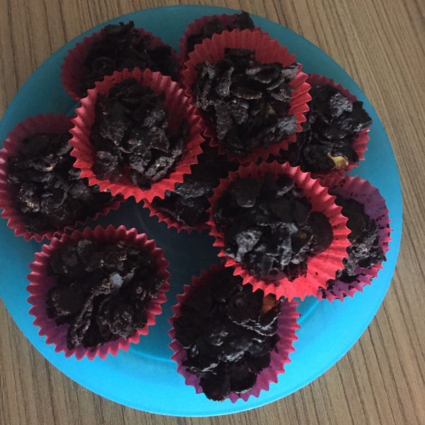 零失敗~ 杏仁巧克力酥片 : 黑麻麻黑白煮一起做