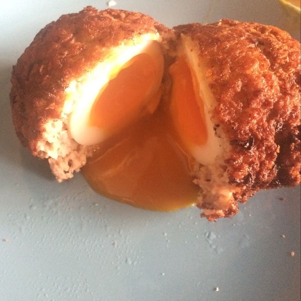 鮮蝦蘇格蘭蛋：沈艾巴 一起做