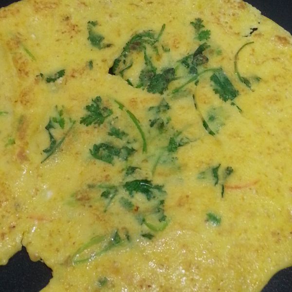 微鹹香菜南瓜餅：Li June 一起做