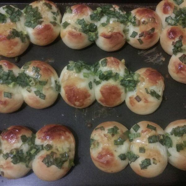 蔥花麵包 : 淑芬一起做