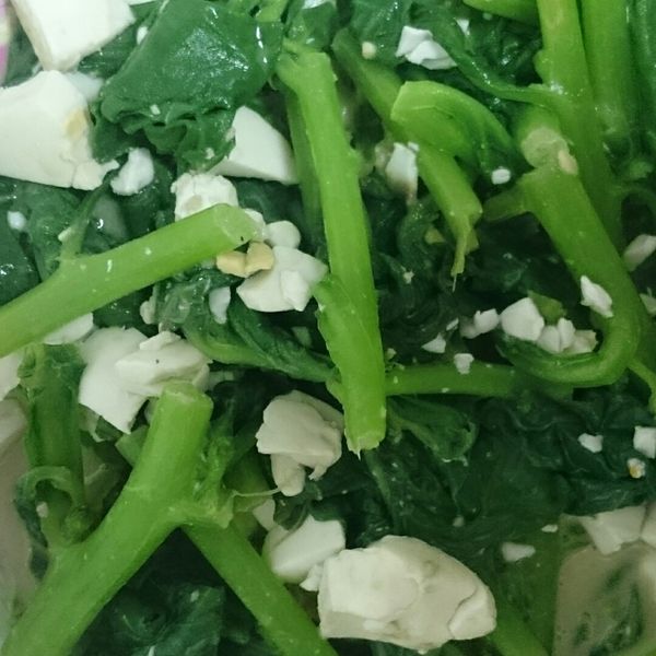 鹹蛋炒菠菜 : 許JUDY一起做