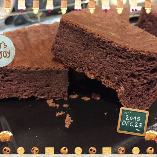 巧克力戚風蛋糕：Evy 一起做