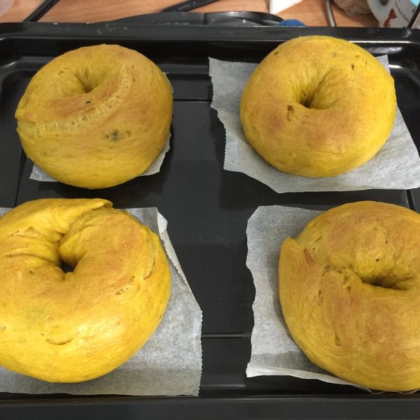[阿妮塔♥bread] 南瓜貝果。：hitomi 一起做
