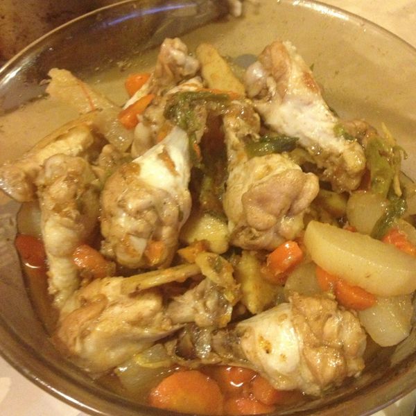 子薑蘿蔔燒雞 : Ni-Ni Xie一起做