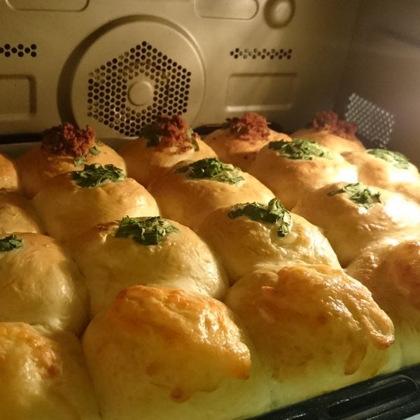 香蔥餐包(麵包機105T) : grace一起做