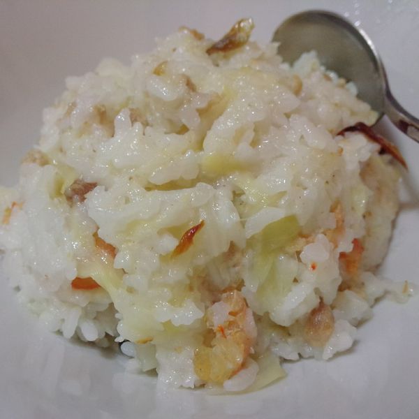 lanni  香甜高麗菜飯：m 一起做