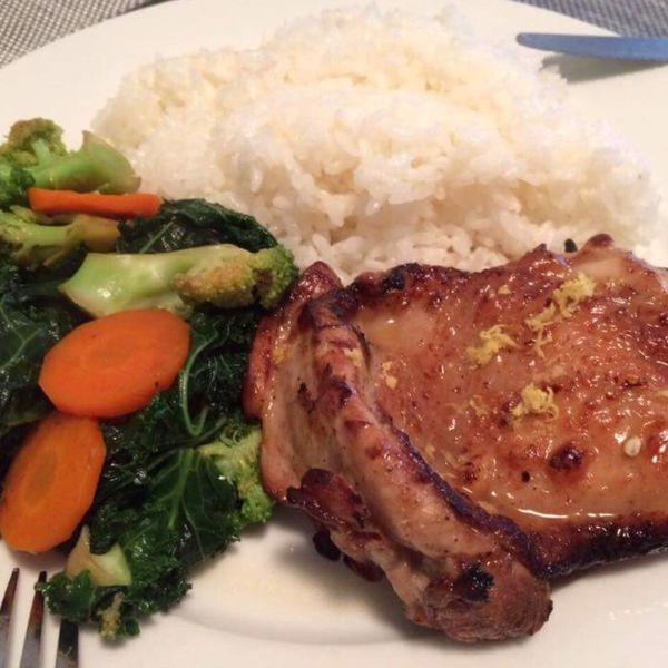 檸檬烤雞腿:V 一起做