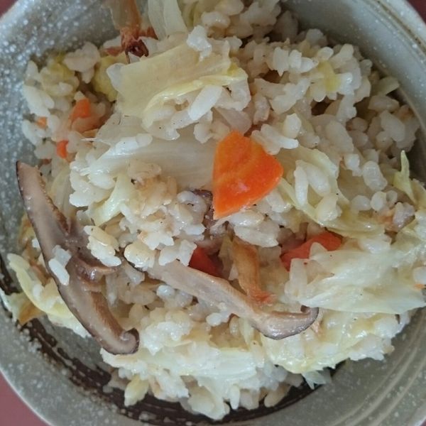 高麗菜飯：Cherry  Wu 一起做