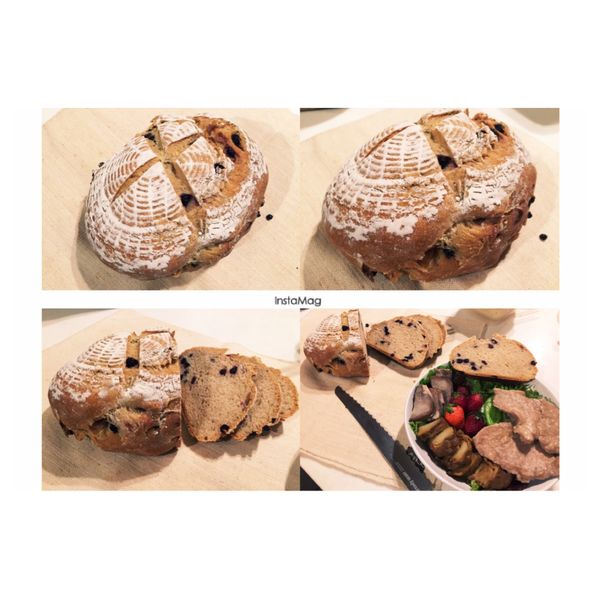 藍莓果乾鄉村麵包（天然酵母） : Tiffany 一起做