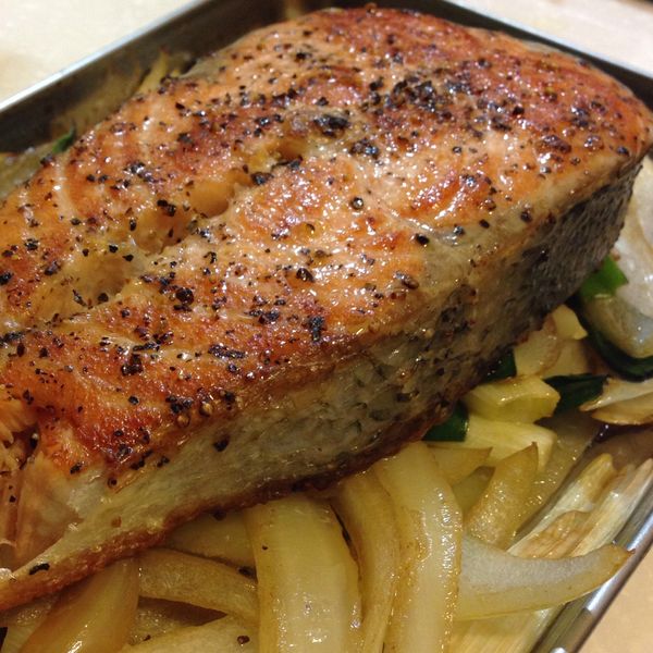 乾煎鮭魚 : Adam Chen一起做