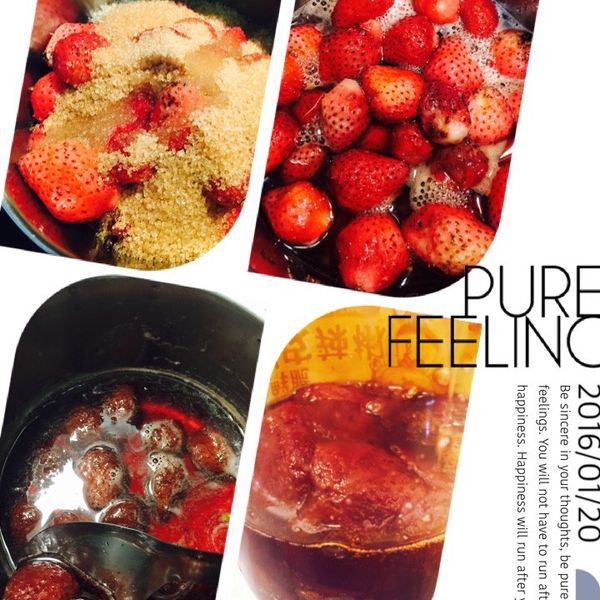 一整顆草莓果醬(香草風味)：Tracy 一起做