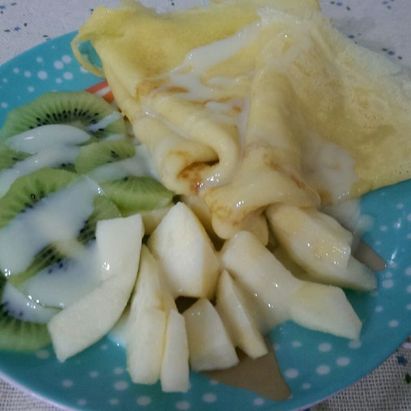 法式水果薄餅 crepes : 郭炫吟一起做