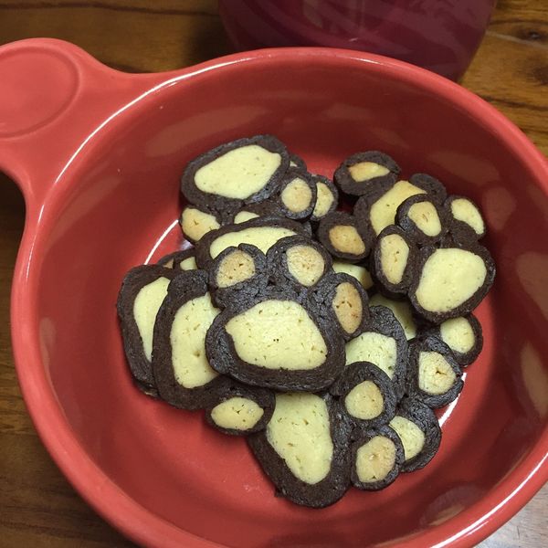 腳印餅乾 : Ariel一起做