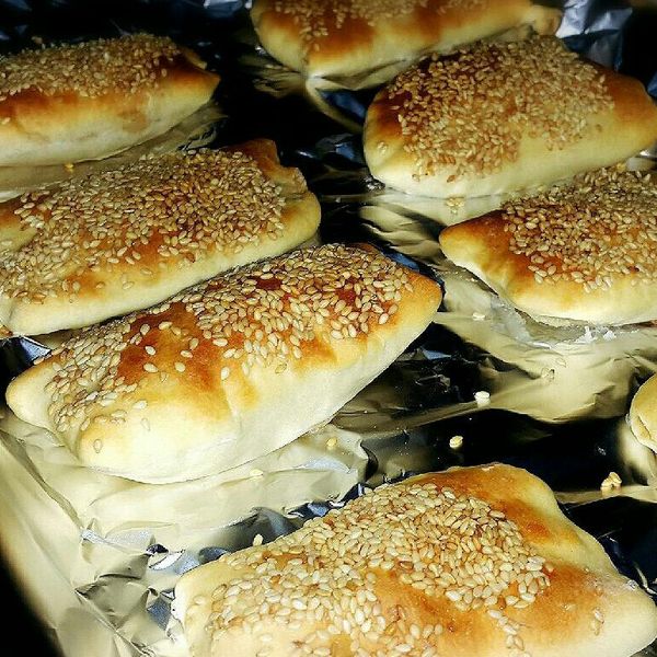 芝麻甜燒餅 : 芬一起做