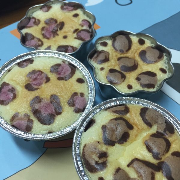 粉紅豹紋杯子蛋糕 : Ariel一起做