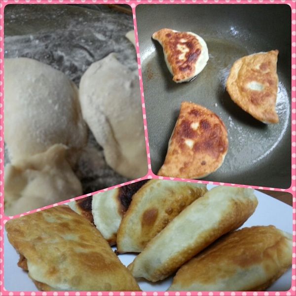 高麗菜餡餅：猴猴 一起做