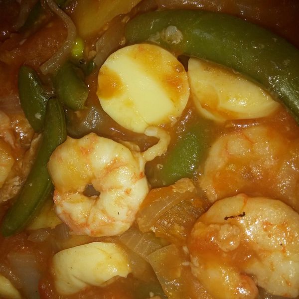 茄汁蝦仁燴豆腐~蕃茄醬懶人料理 : 黃魯太一起做