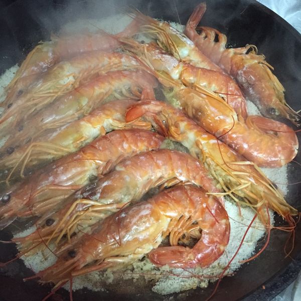 鹽烤胡椒蝦：Yu sih Lee 一起做
