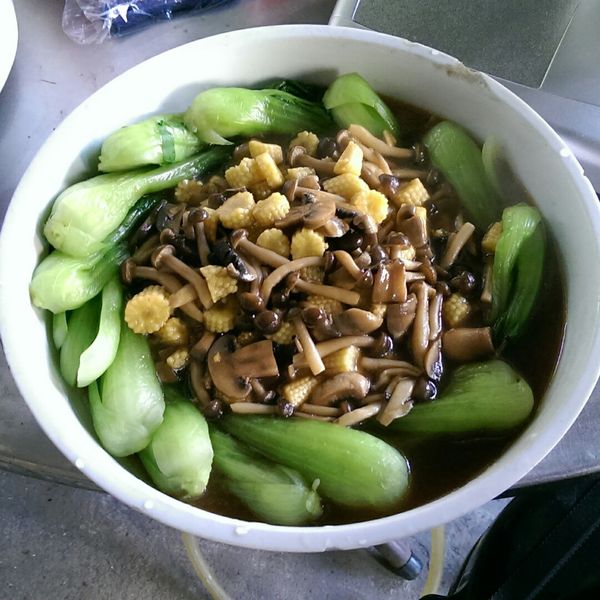 穀盛壽喜燒燴青江菜：Ac Chen 一起做