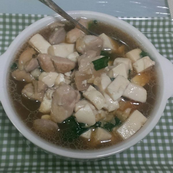 嫩雞燒豆腐 : 星星媽一起做