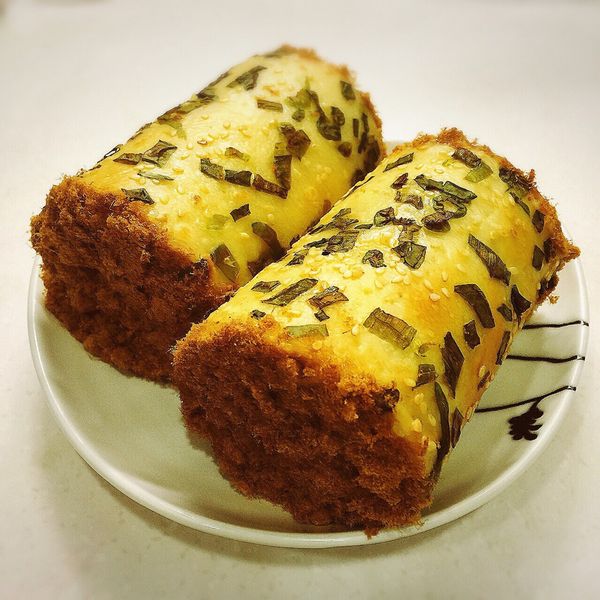 肉鬆蔥花捲 : 布丁蟲一起做