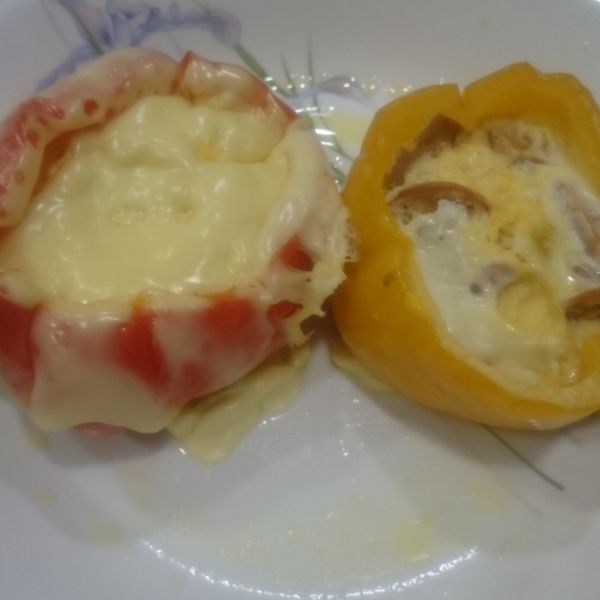 紅椒蒸蛋：玩子 一起做