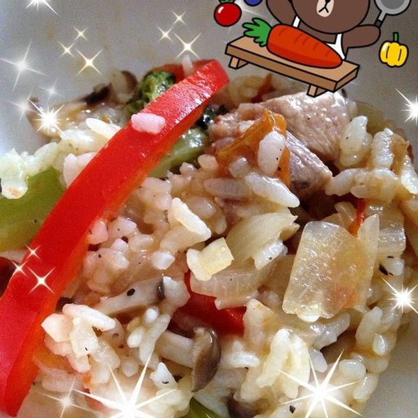 [woman家]-奶油蘑菇燉飯 : Nancy一起做