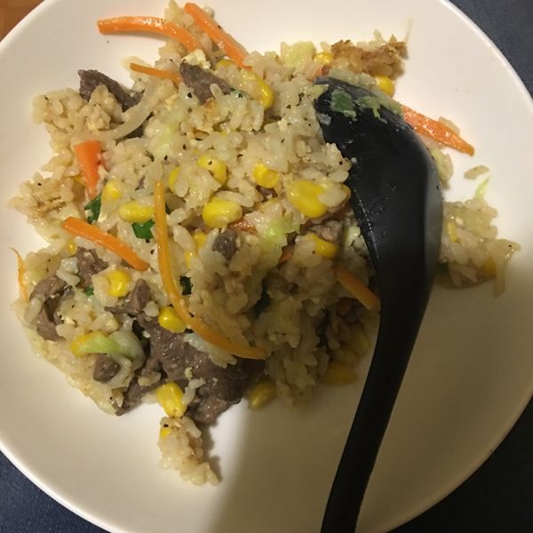 牛肉蛋炒飯:晴 一起做