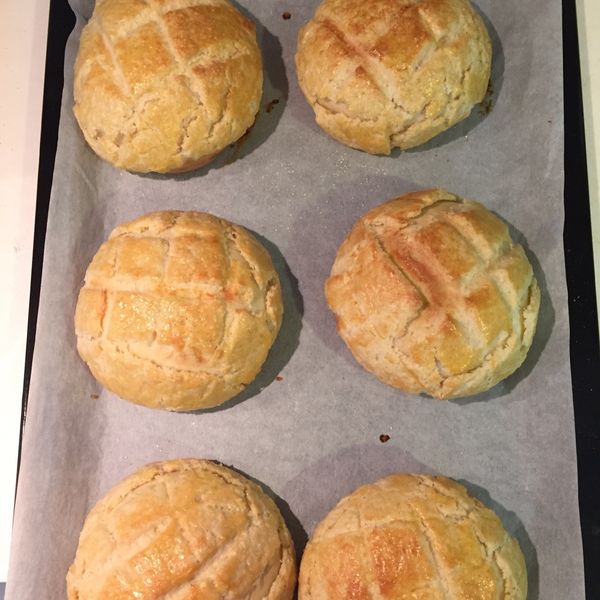 懷舊菠蘿奶酥麵包❤!!!：王榕 一起做