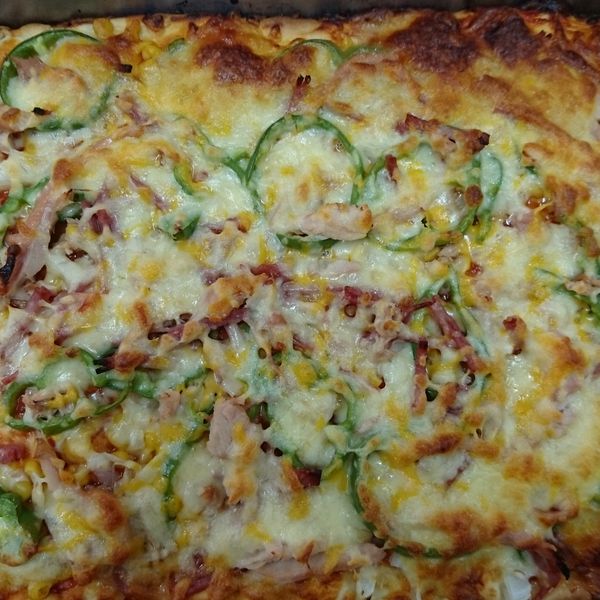 [Witi✿Kitchen](麵包機-比薩PIZZA)玉米鮪魚比薩：徐京華 一起做