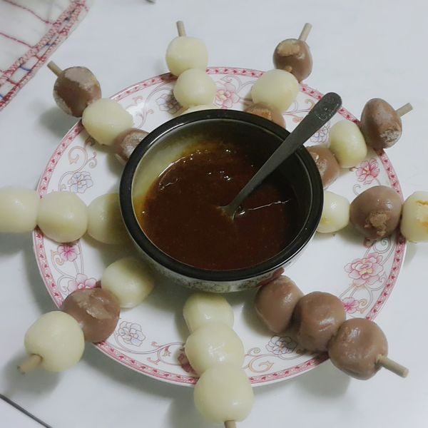 御手洗糰子みたらし団子(日式醬油丸子)：愛料理の仟仟 一起做