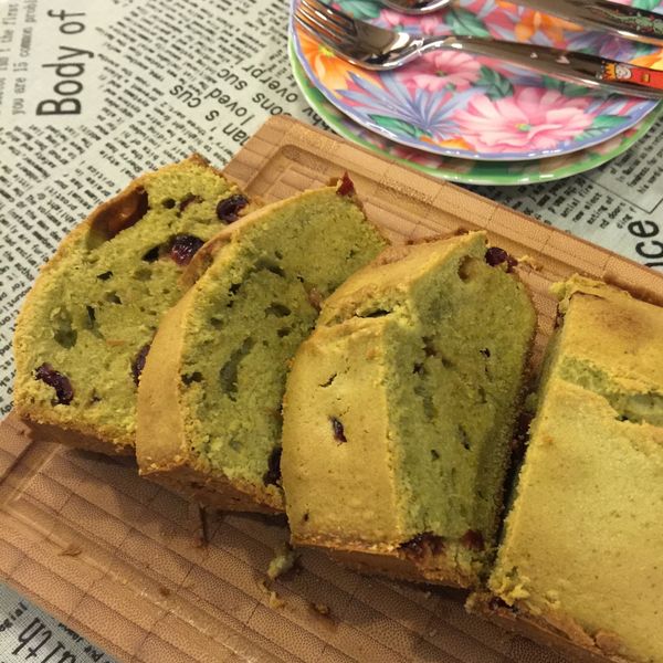 濃厚抹茶磅蛋糕：nina 一起做