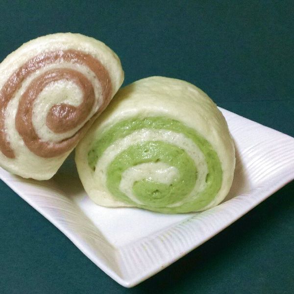 可可雙色饅頭 : 廖橘子一起做