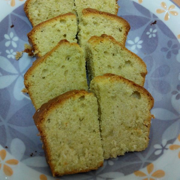 抹茶白巧克力法式磅蛋糕：家琦 一起做