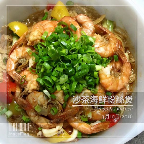 鮮蝦粉絲煲 : Deborah一起做