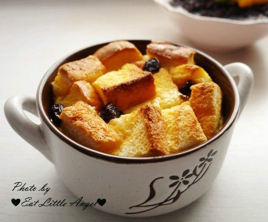 簡易甜點-麵包布丁 : 愛吃小天使一起做