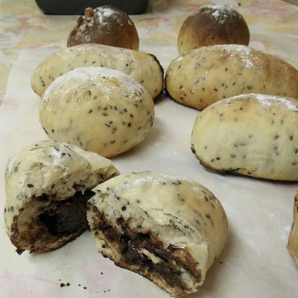 蜂蜜芝麻乳酪軟法麵包：桂香王 一起做