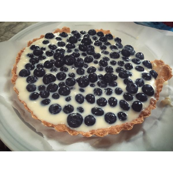 卡士達藍莓派 : dora wu一起做