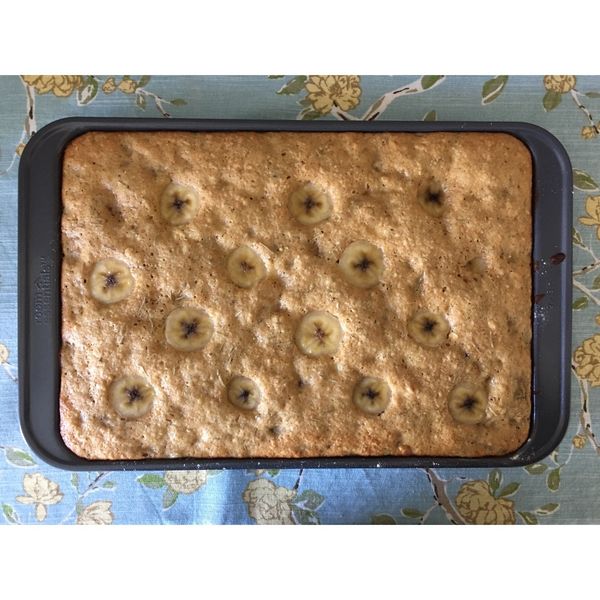 香蕉蛋糕～鬆餅粉做的喔：YiHan Chiu 一起做