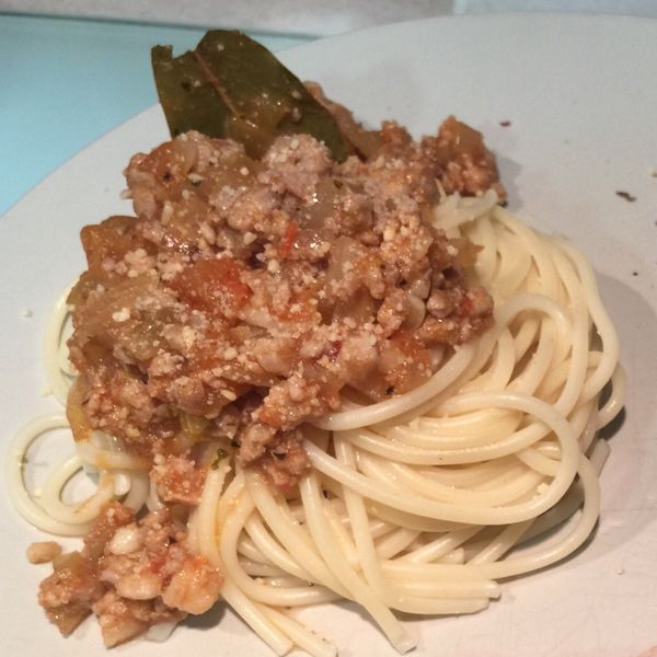 蕃茄肉醬義大利麵 : DS一起做