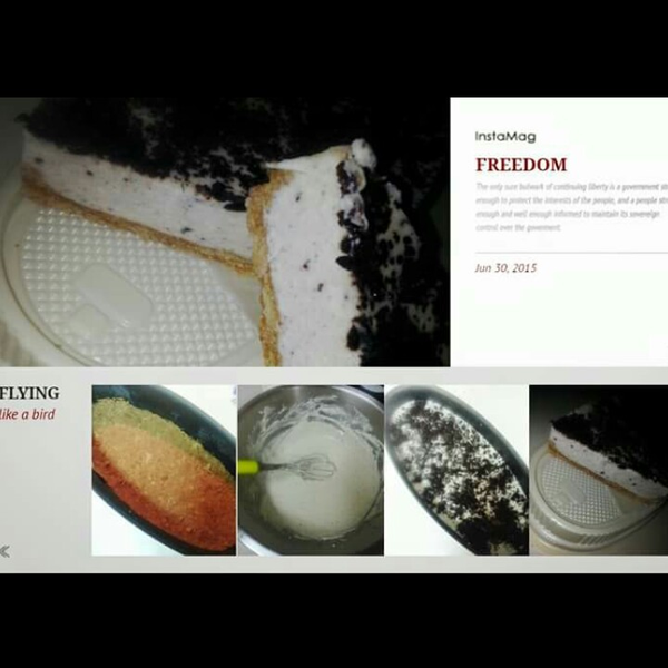 經典重乳酪蛋糕～巧克力拉花！ : Chan  Wu一起做