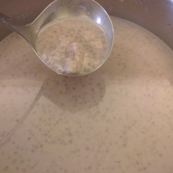 涼夏♫芋泥椰奶西米露❤：奇異果 一起做